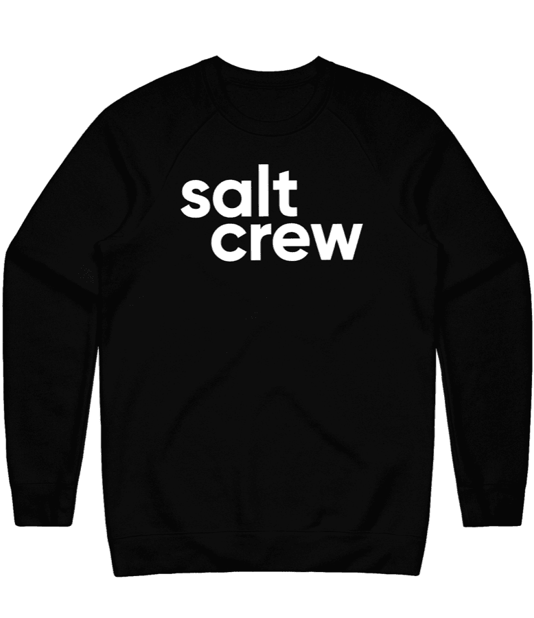 Text Crewneck — Black